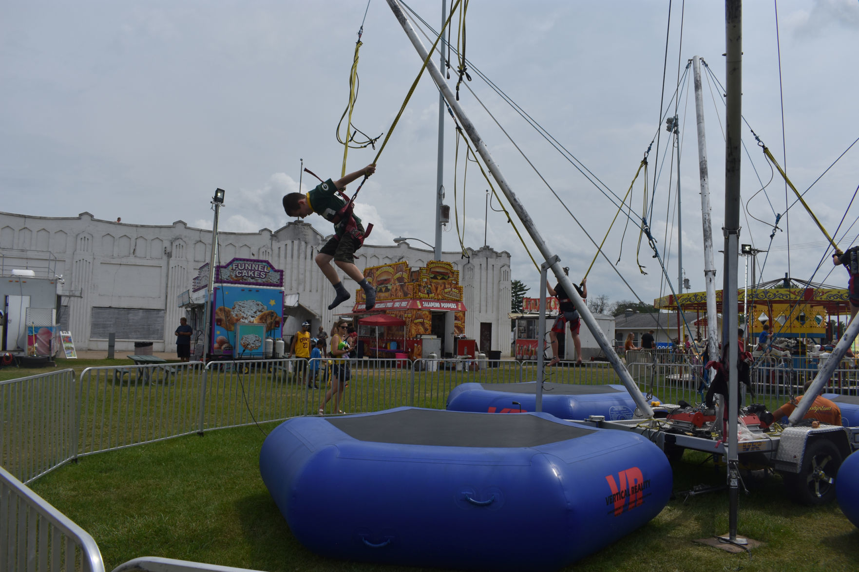 Bungee jumping at carnival